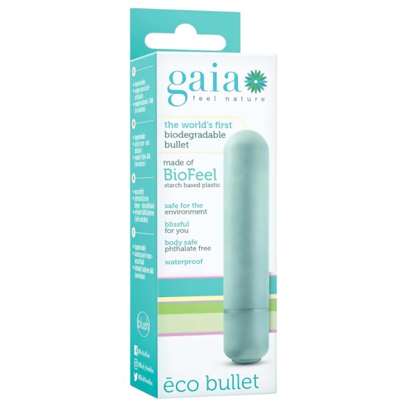 Gaia Eco M - vibrador ecológico mediano - silicona turquesa