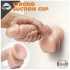 blush Dr. Skin Glide dildo realista - 21,5 cm, con testículos