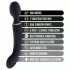 Blush Lush - Varita 2 en 1 y vibrador de punto G (negro)