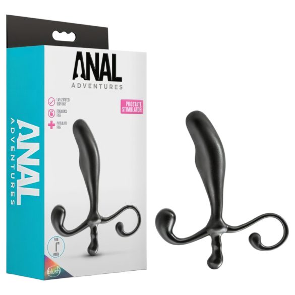 Anal Adventures - consolador prostático - silicona negra