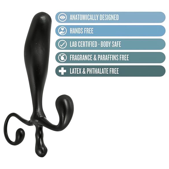 Anal Adventures - consolador prostático - silicona negra