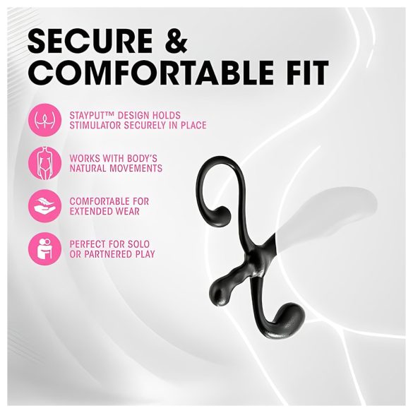 Anal Adventures - consolador prostático - silicona negra