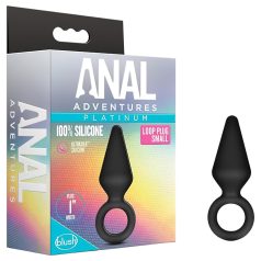   Anal Adventures Platinum S - plug anal pequeño - silicona negra