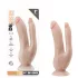 Dr. Skin 8 - consolador doble con ventosa - color natural