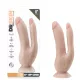 Dr. Skin 8 - consolador doble con ventosa - color natural