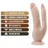 Dr. Skin 8 - consolador doble con ventosa - color natural