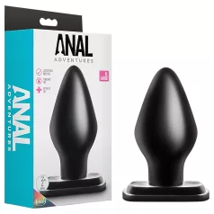 Anal Adventures XL - plug anal grande - silicona negra