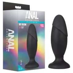   Anal Adventures Platinum Rocket - plug anal grande - silicona negra