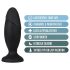 Anal Adventures Platinum Rocket - plug anal grande - silicona negra