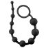 Anal Adventures - plug anal con cuentas - silicona negra