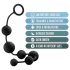 Anal Adventures - plug anal con cuentas - silicona negra