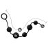 Anal Adventures - plug anal con cuentas - silicona negra