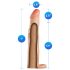 Rendimiento Plus 2,5 - funda de pene con anillos (natural)