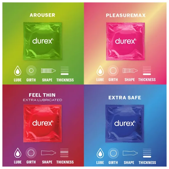 Durex Surprise Me - preservativos surtidos - paquete 40 unidades