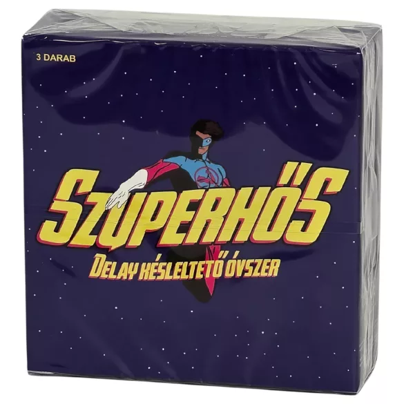 Superhéroe - preservativos con efecto retardante (3 uds.)