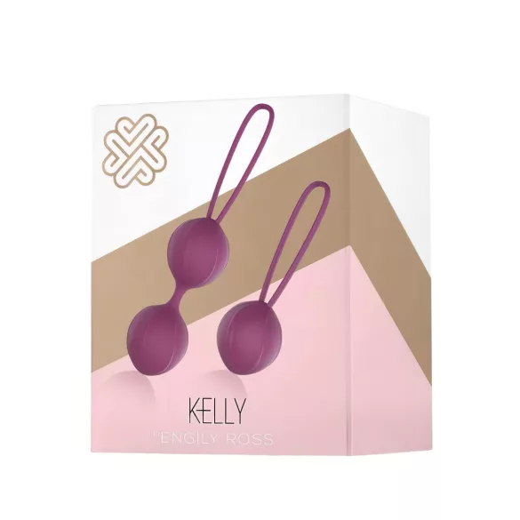 Engily Ross Kelly - bolas chinas dobles - silicona lila - set de 2 piezas