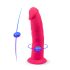 Silexd - consolador vibrador con ventosa y mando a distancia - silicona rosa
