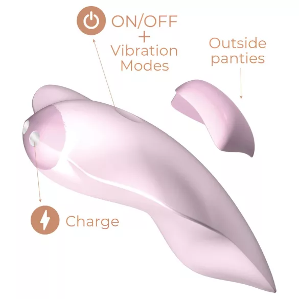 Adrien Lastic Temptation - vibrador de clítoris controlado por app (rosa)