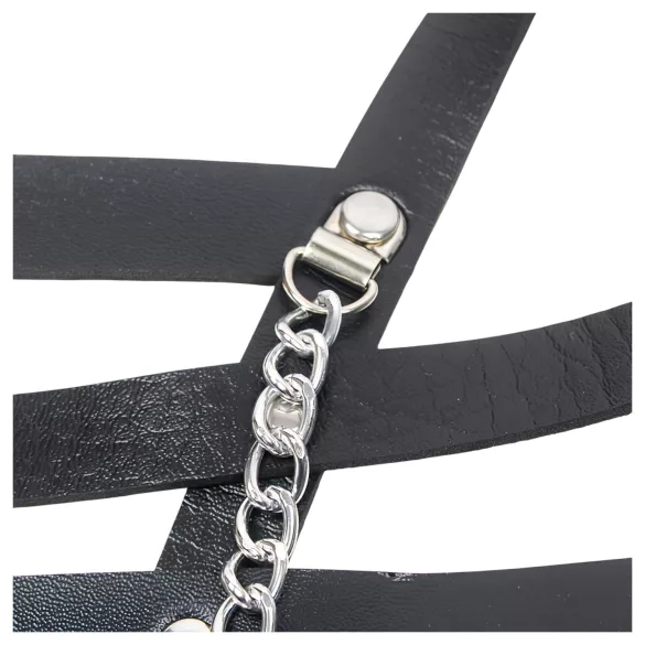 Subblime - arnés con cadenas - cuero sintético negro