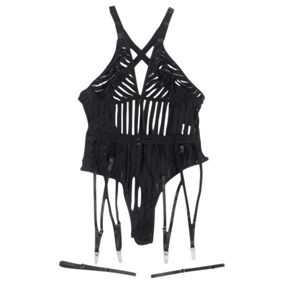 Subblime 954147 - Conjunto de body a rayas - (negro)