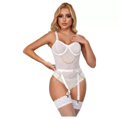   Subblime 954291 - body transparente con cadenas - blanco - talla L-XL