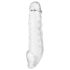 Addicted Toys - funda pene con anillo testicular - 23cm - transparente