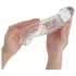 Addicted Toys - funda para pene con anillo para testículos - 22 cm (transparente)
