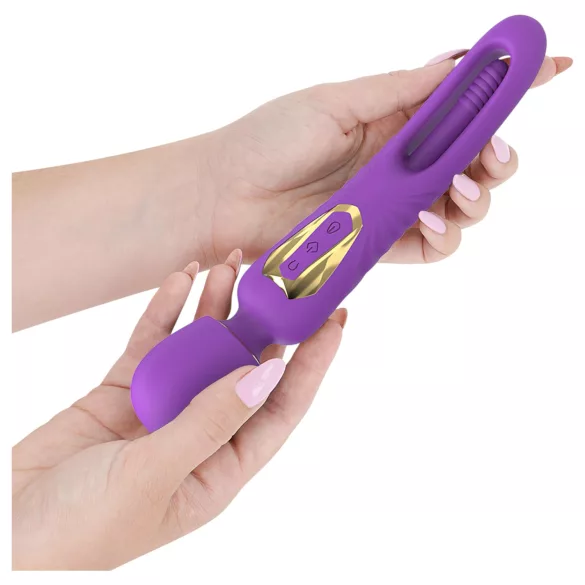 Intense Christy - vibrador masajeador con lengua móvil - silicona lila