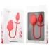 Intense Melanie - estimulador de clítoris con lengua y vibrador 2 en 1 - rojo