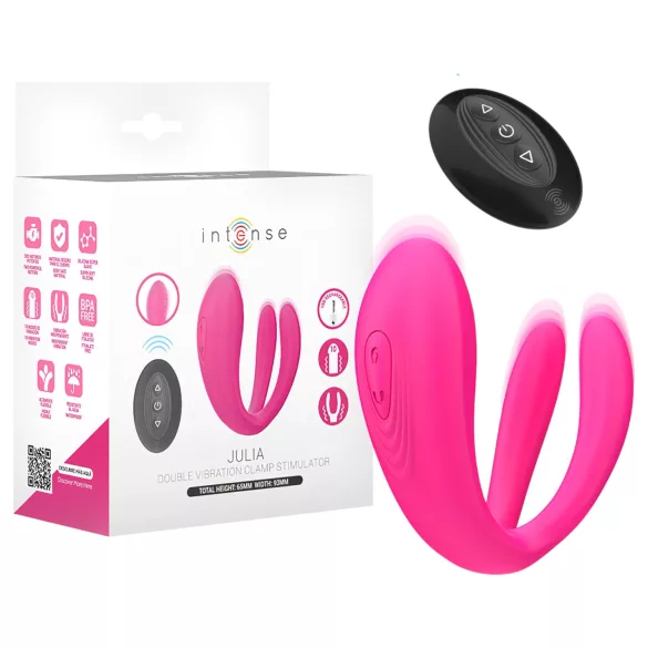 Intense Julia - Vibrador para punto G y clítoris - Silicona rosa