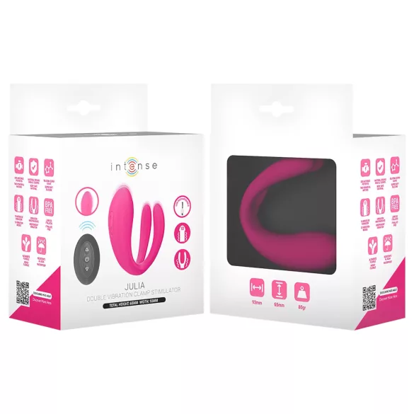 Intense Julia - Vibrador para punto G y clítoris - Silicona rosa