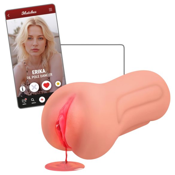 Intense First Time Erica - masturbador vagina virgen realista - color natural