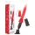 Intense Cynthia - vibrador con base de succión (rojo)