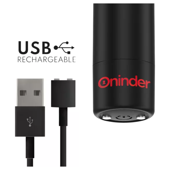Oninder - Vibrador controlado por app (negro)