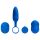Platanomelón Mobi: Set vibrador inalámbrico 2 piezas (azul)