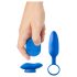 Platanomelón Mobi: Set vibrador inalámbrico 2 piezas (azul)