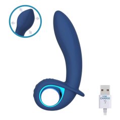 INTOYOU Palha - vibrador hinchable con batería (azul)