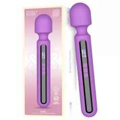   Engily Ross Aura - vibrador masajeador recargable digital - silicona lila