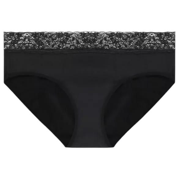 Adalet Natura Super - braga menstrual - absorbente - algodón negro