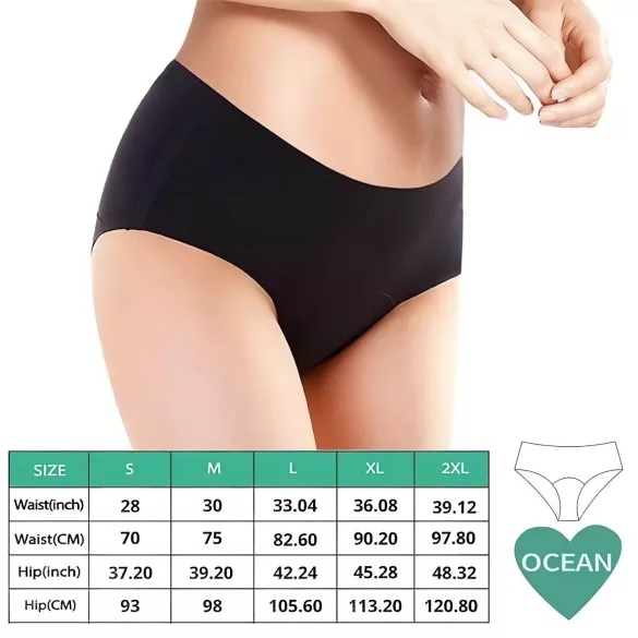 Adalet Ocean Normal - braguita menstrual absorbente - algodón negro