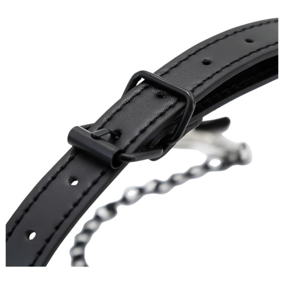 INTOYOU - Mordaza con pinzas para pezones (negro)