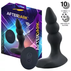 AfterDark - masajeador prostático vibrador - silicona negra