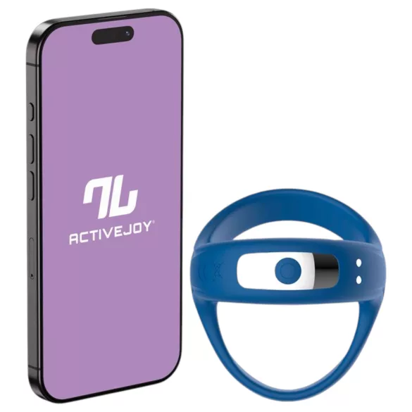INTOYOU - Anillo vibrador para pene y testículos controlado por app, para hombres (azul)