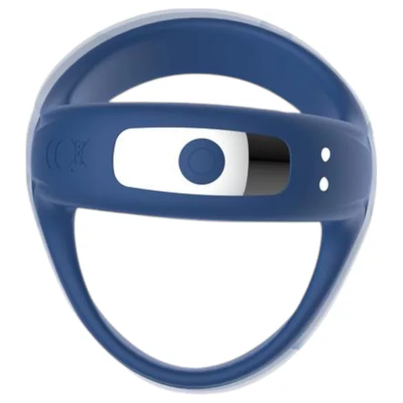 INTOYOU - Anillo vibrador para pene y testículos controlado por app, para hombres (azul)