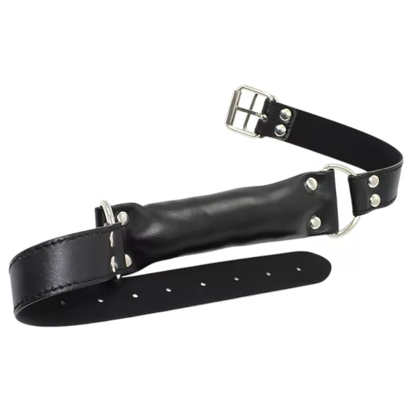 Latetobed - mordaza acolchada - cuero sintético negro