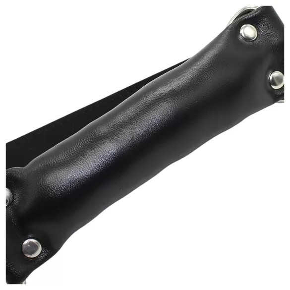 Latetobed - mordaza acolchada - cuero sintético negro