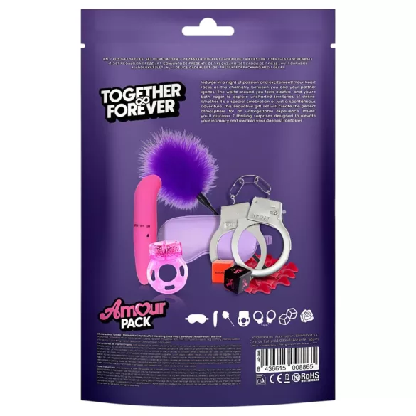 Amour Pack Together - kit sexual para principiantes con vibrador - 7 piezas