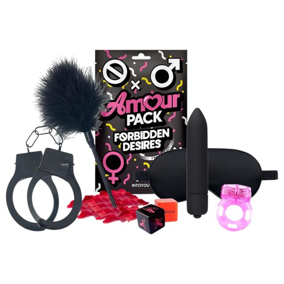 Amour Pack Forbidden Desires - kit de iniciación con vibrador - 7 piezas