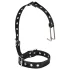Latetobed - collar con gancho nasal - cuero negro