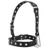 Latetobed - collar con gancho nasal - cuero negro